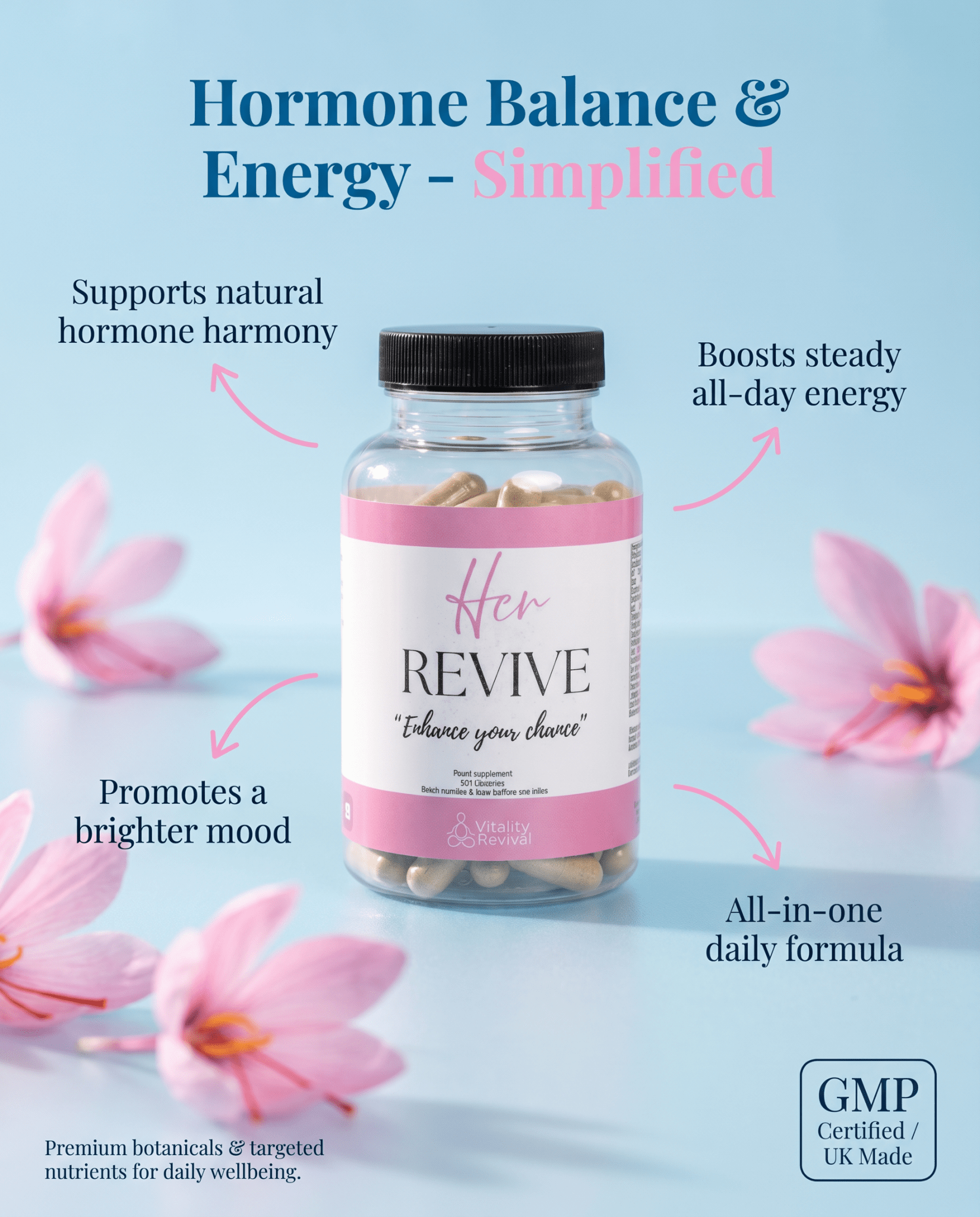 HER REVIVE - wellness supplement supplement for women VitalityRevival UK