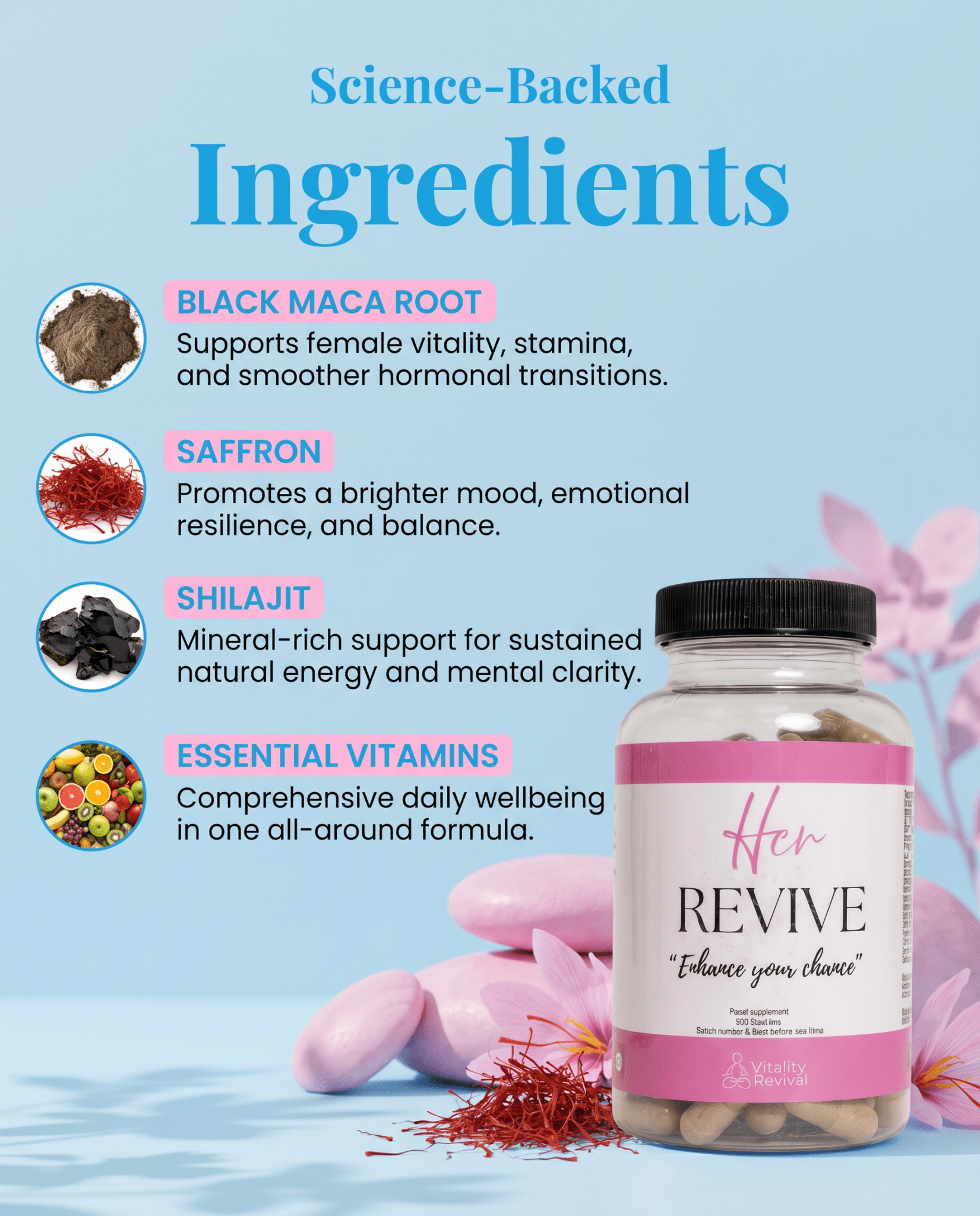HER REVIVE - wellness supplement supplement for - VitalityRevival UK