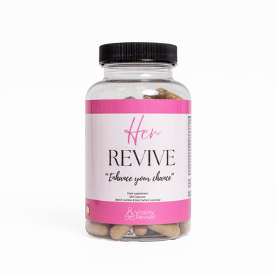Her Revive female vitality supplement bottle