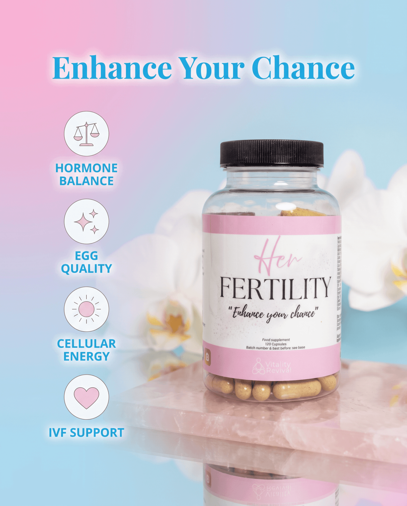 HER FERTILITY - Womens health supplement supplement for - VitalityRevival UK