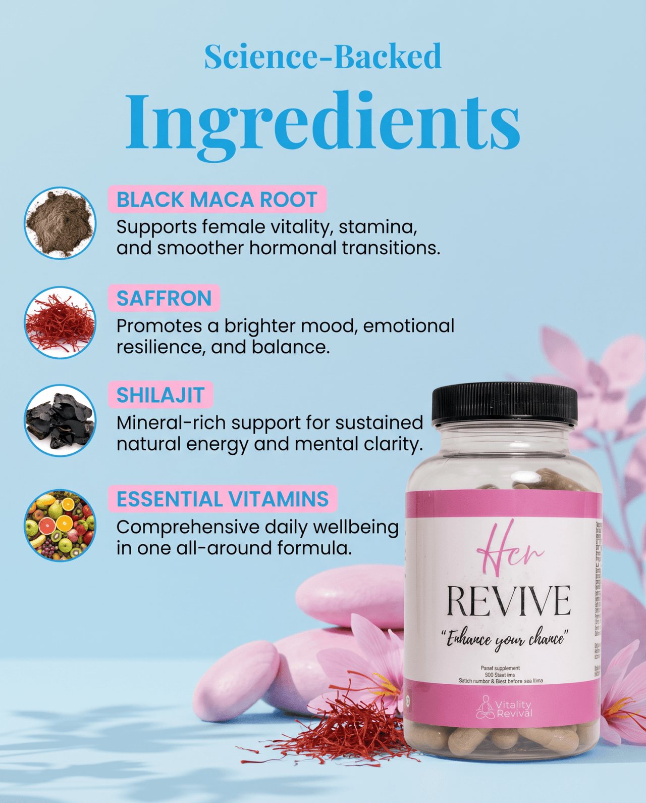 HER REVIVE - wellness supplement supplement for - VitalityRevival UK